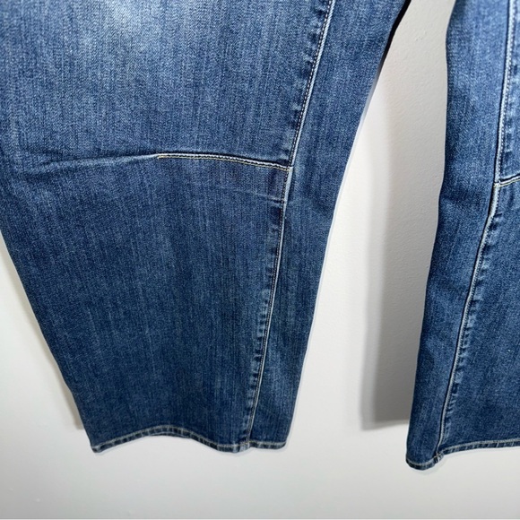 Nili Lotan Emerson Wide Barrel Leg Denim Jeans Pants-Classic Wash-Size 30 - Picture 9 of 15